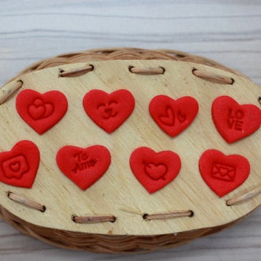 Carimbos - Kit Carimbos Amor (9pcs) - Rosa Bebê